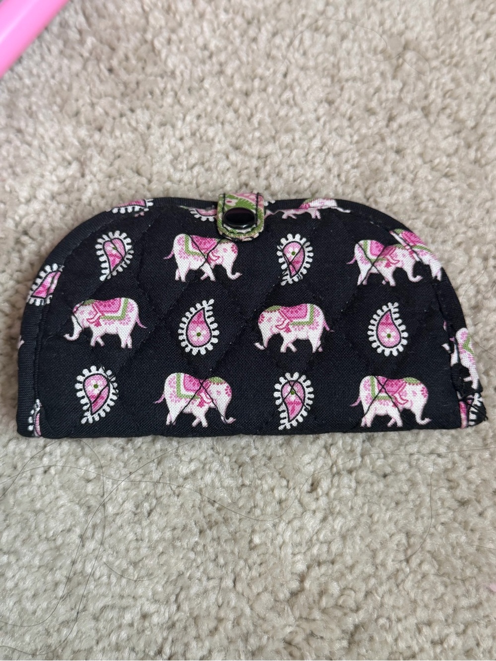 Vera Bradley elephant jewelry travel case